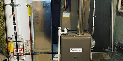 New furnace installed by KC Comfort Champs in Kansas City